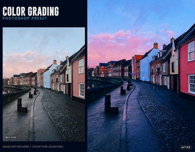 PSD color grading preset photoshop retouch effect