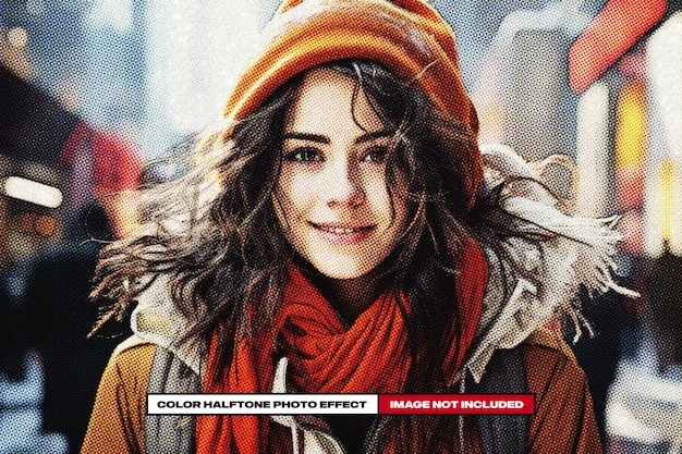 Color Halftone Photo Effect