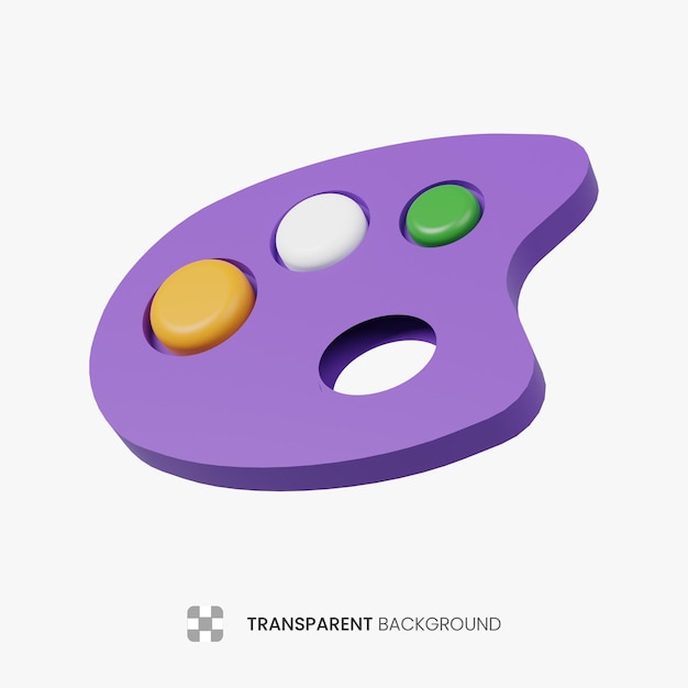 PSD color palette 3d icon