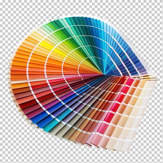 PSD catalogo di palette di colori o schema isolato su sfondo trasparente