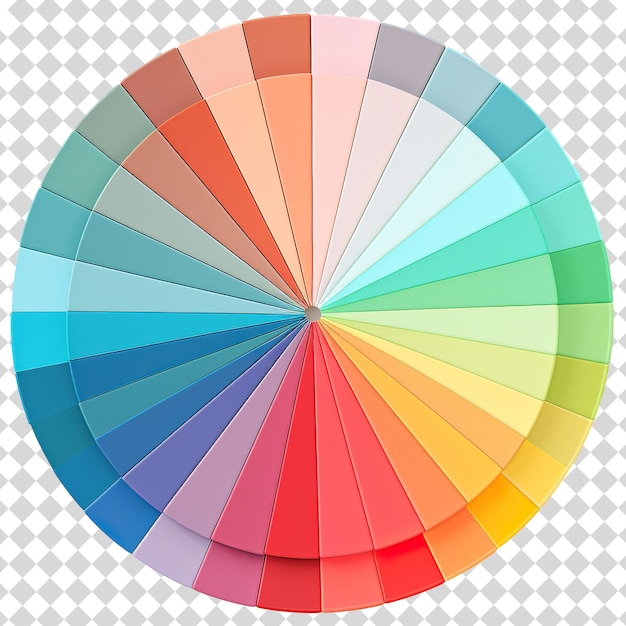 PSD palette di colori isolata su sfondo trasparente formato file psd