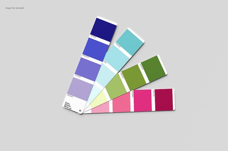 PSD color palette swatch fan