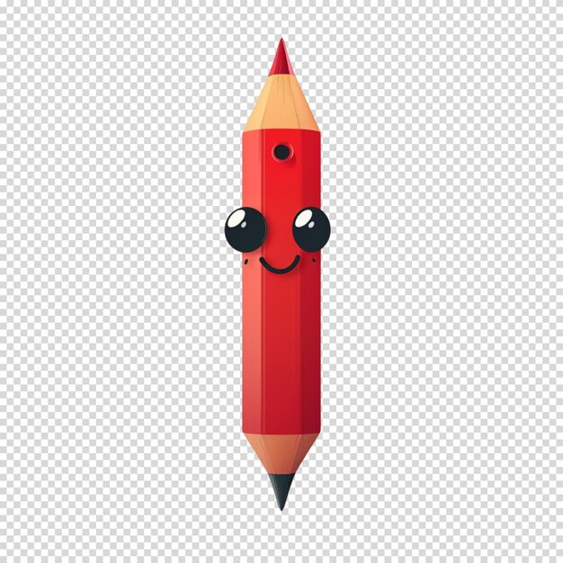 PSD color pencil isolated on transparent background