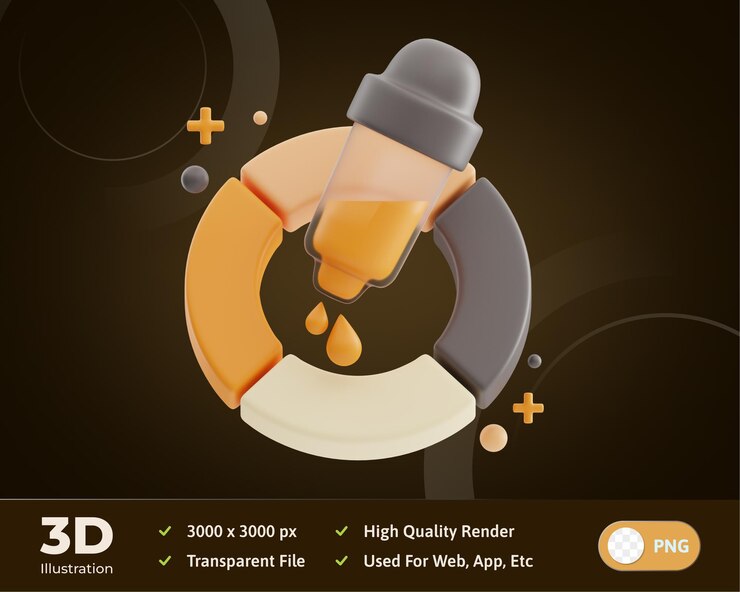 PSD color picker art design 3d illustration