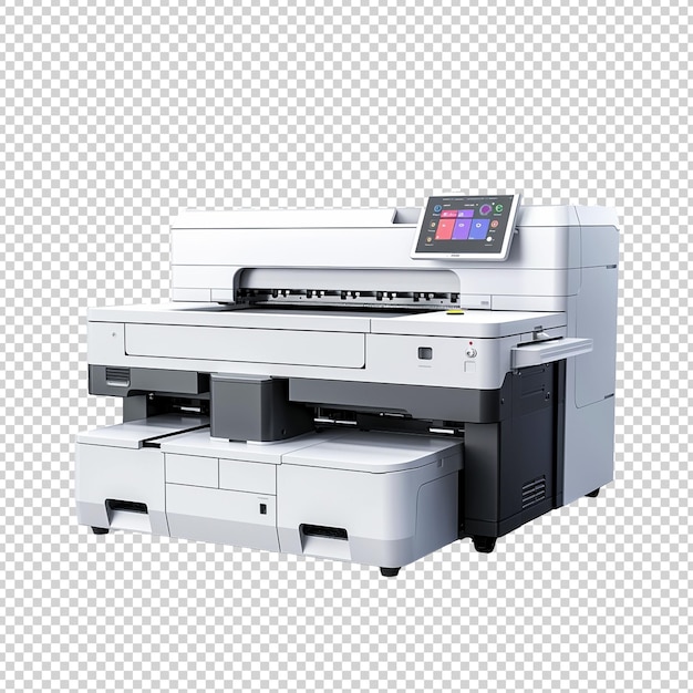 PSD color printer on transparent background