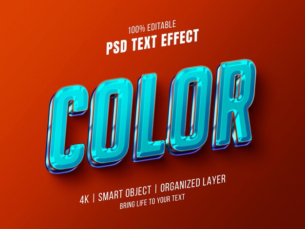 Color text effect