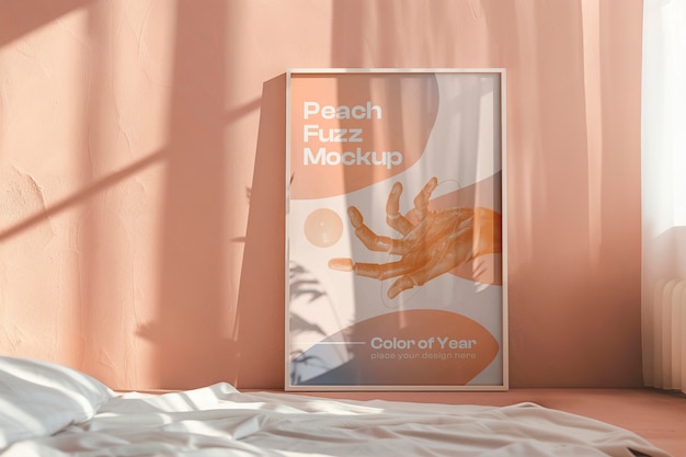 PSD color of the year frame mockup