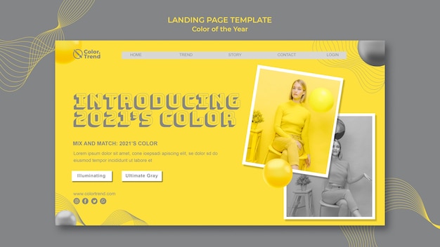 Color of the year landing page