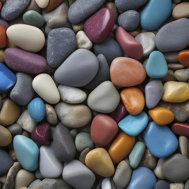 PSD colored beach stones background colored beach stones illustration