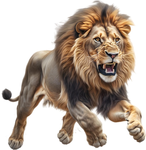 Coloredpencil sketch of a lion