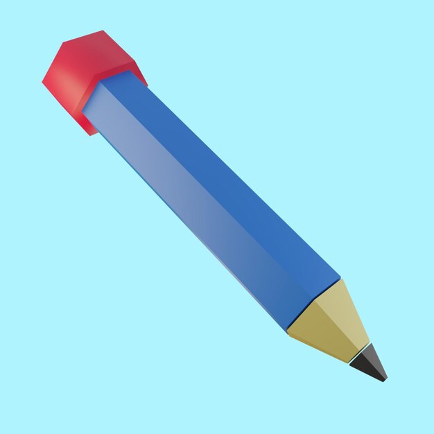 PSD colorful 3d icon pen