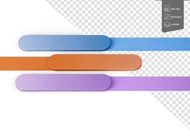 colorful abstract bars with textured ribbons creating a sleek and stylish look 3d illustration