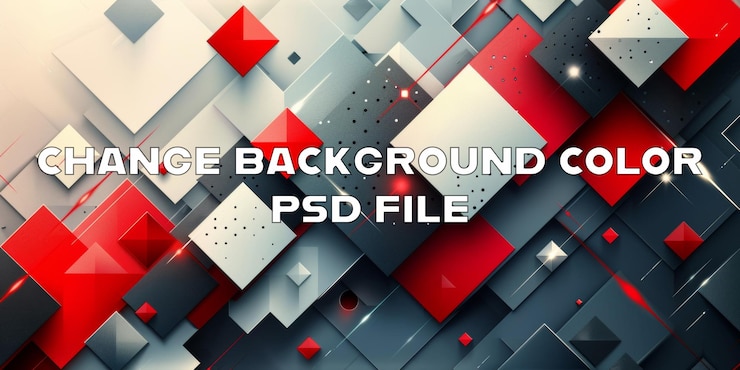 PSD a colorful abstract design with red and white squares