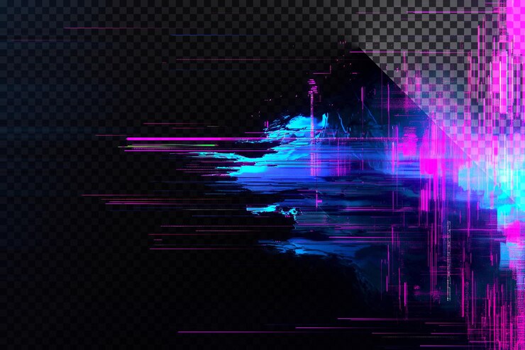 PSD a colorful abstract image of a building with a blue and purple background