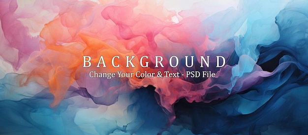 PSD colorful abstract painting background