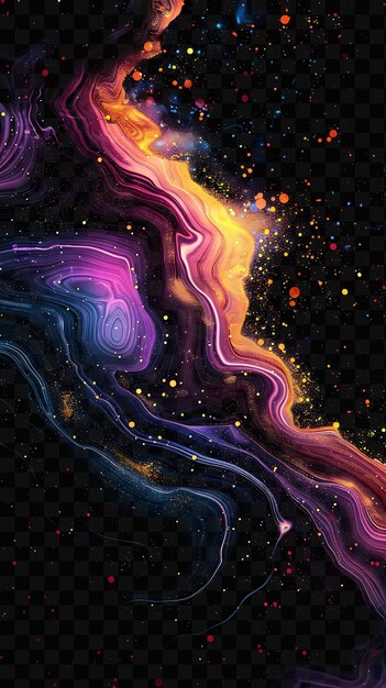 A colorful abstract painting of the universe