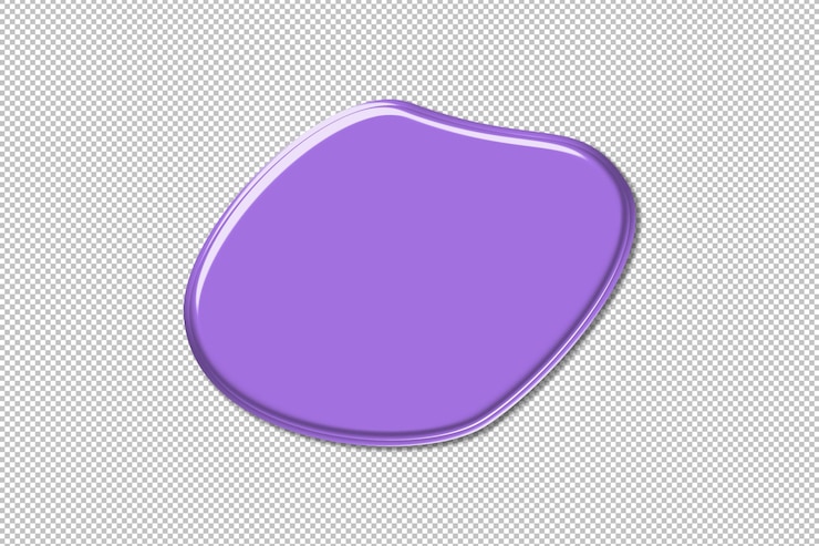 PSD colorful abstract shapes bubble 3d effect liquid organic shape creative element seamless