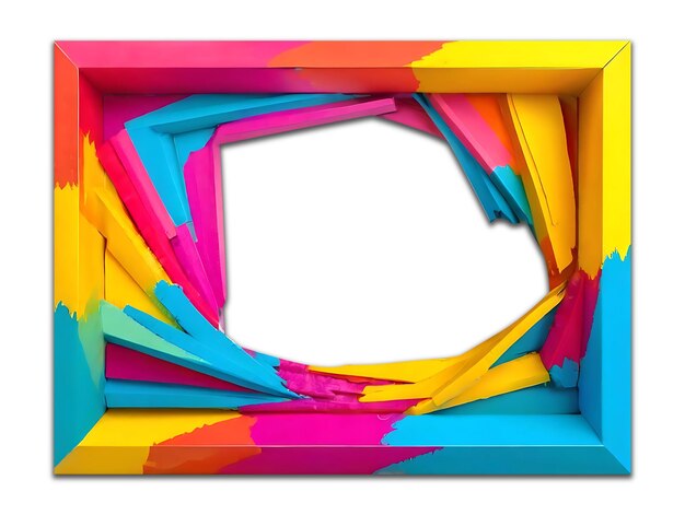 PSD colorful abstraction frame design psd