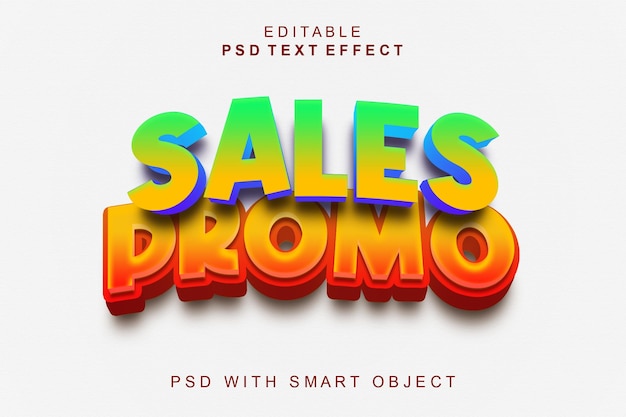 PSD a colorful advertisement for a sales promotion