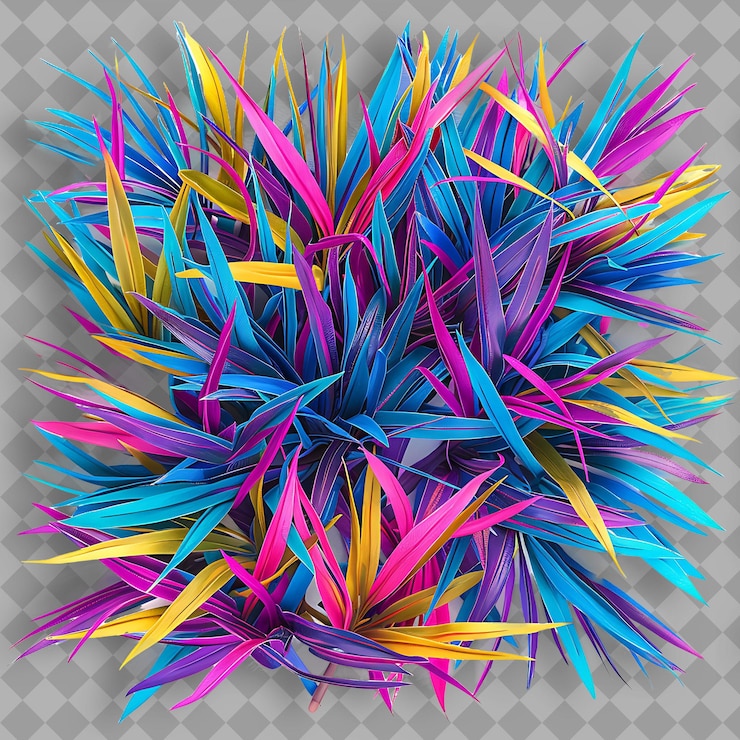 PSD a colorful arrangement of paper cranes made by colorful paper