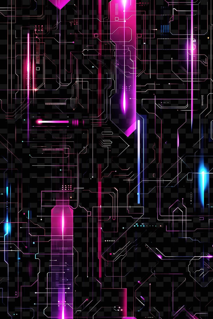 PSD a colorful background of a computer screen with a purple and blue light
