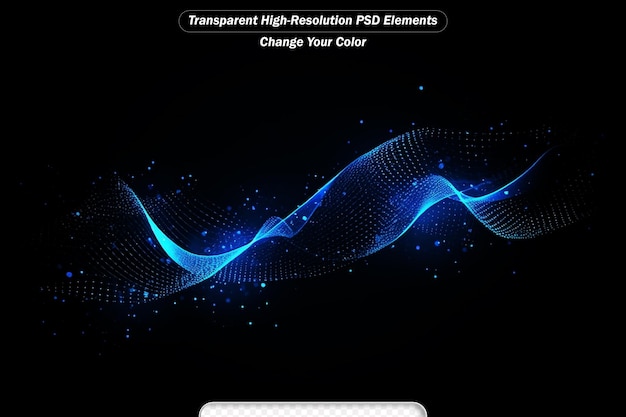 PSD colorful background with blue curve lines