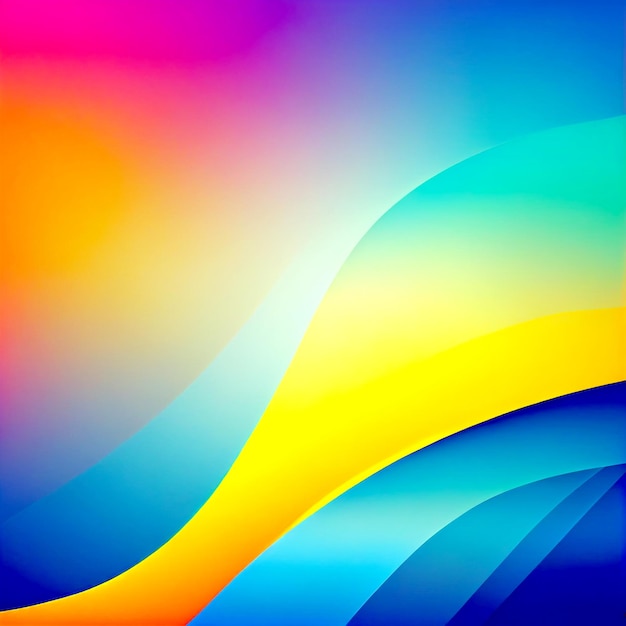 PSD a colorful background with a blue and orange background