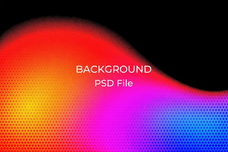 PSD a colorful background with a colorful background with the words backlit on it