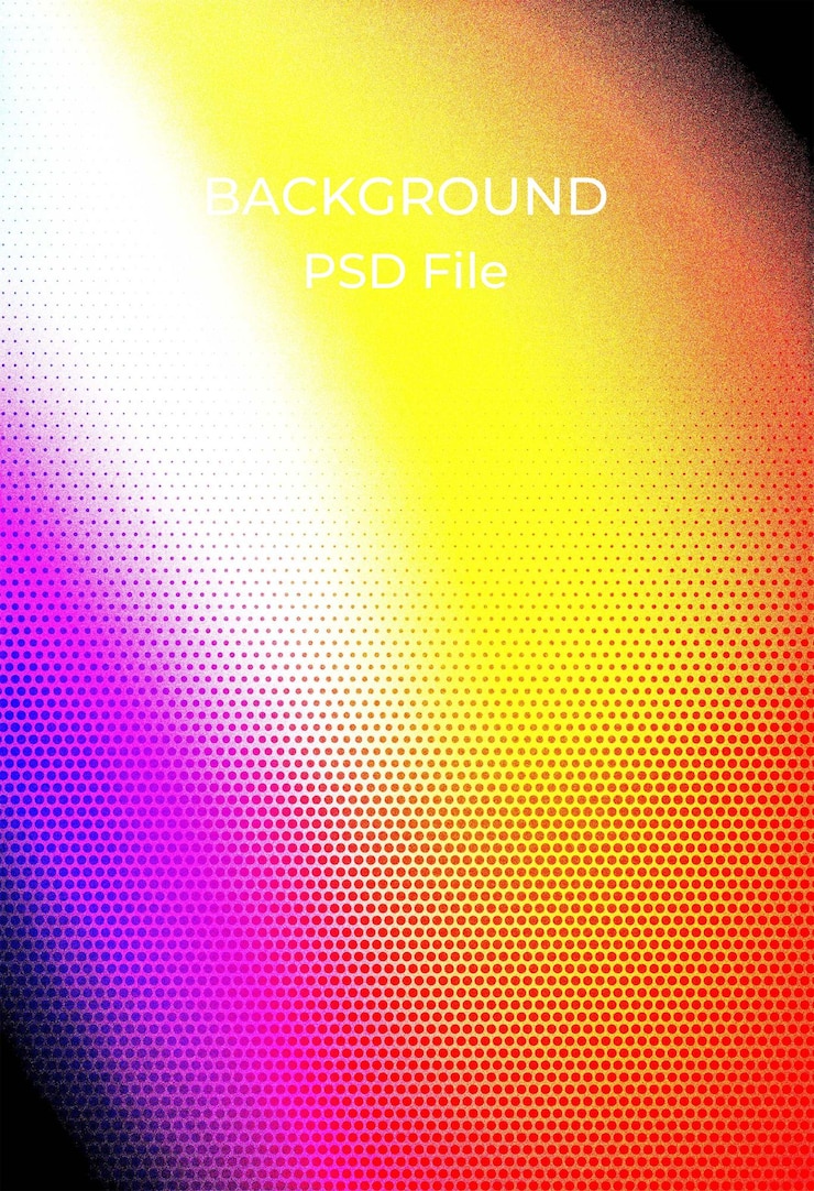 PSD a colorful background with a colorful background with a yellow and purple border