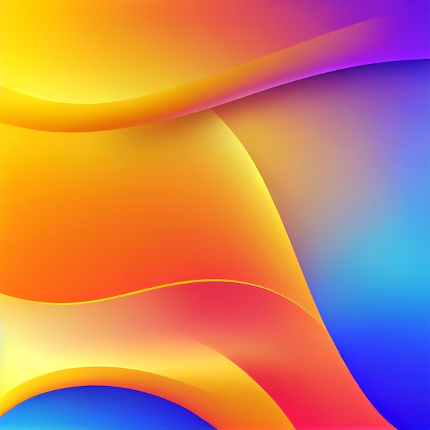 A colorful background with a colorful design that is in orange yellow and blue