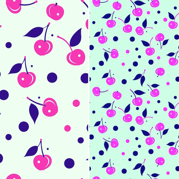 A colorful background with purple and pink berries and purple berries