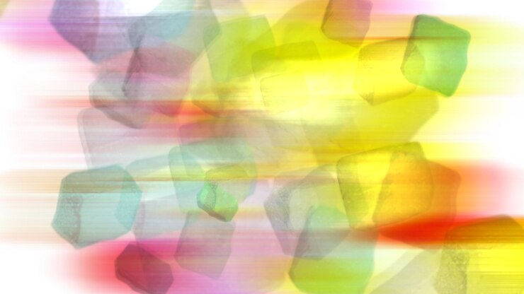 PSD 色とりどりの虹の背景に