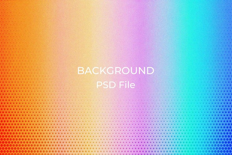 PSD カメラに返した文字のカラフルな背景