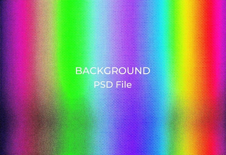 PSD a colorful background with the words backlit on it