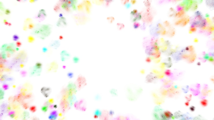 PSD a colorful background with the words happy and happy in the middle of it
