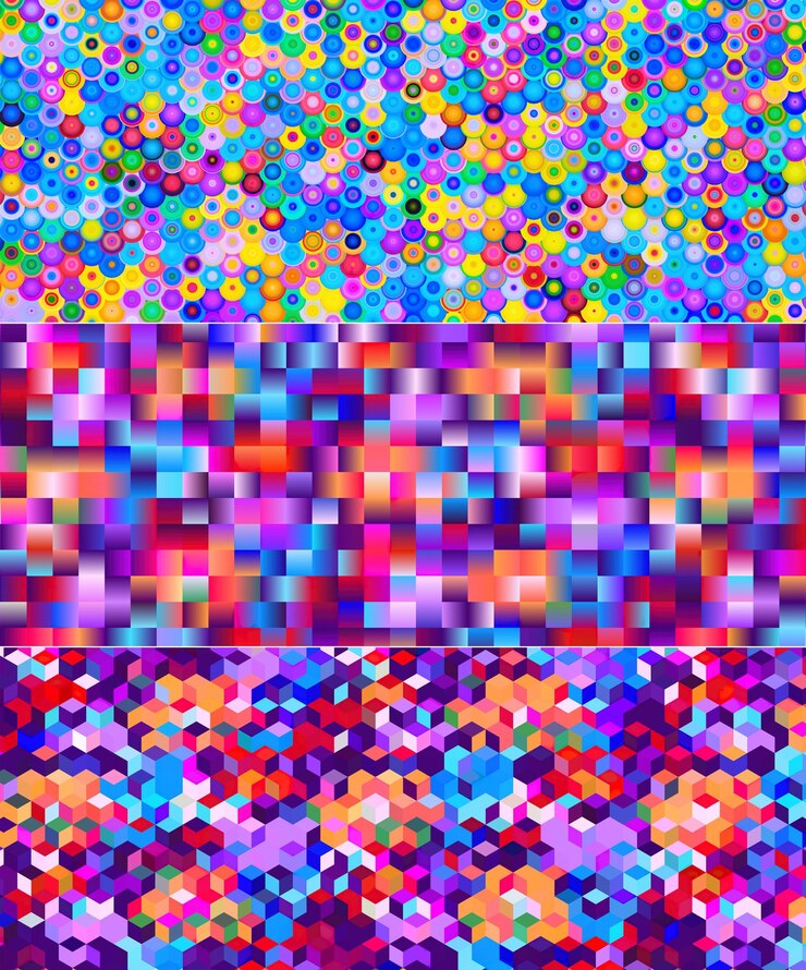PSD colorful backgrounds pack