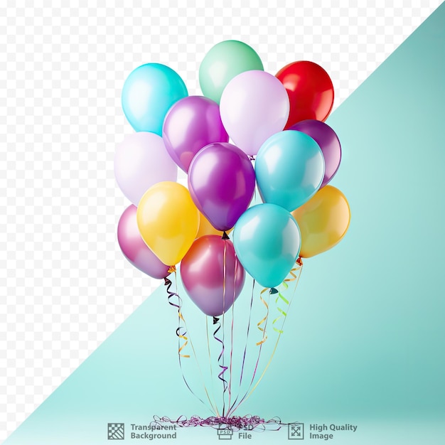 PSD colorful balloons for a joyous celebration