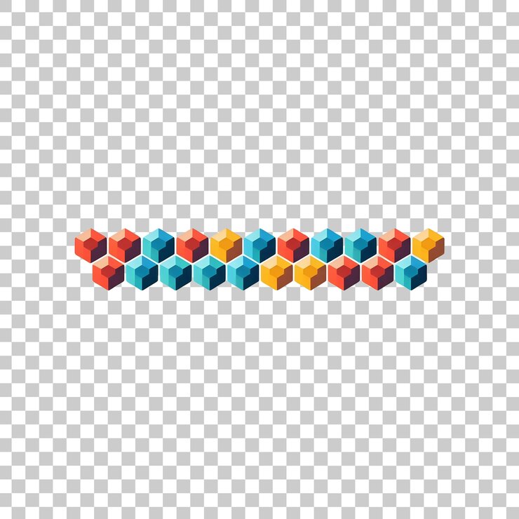 PSD colorful balls on a white background