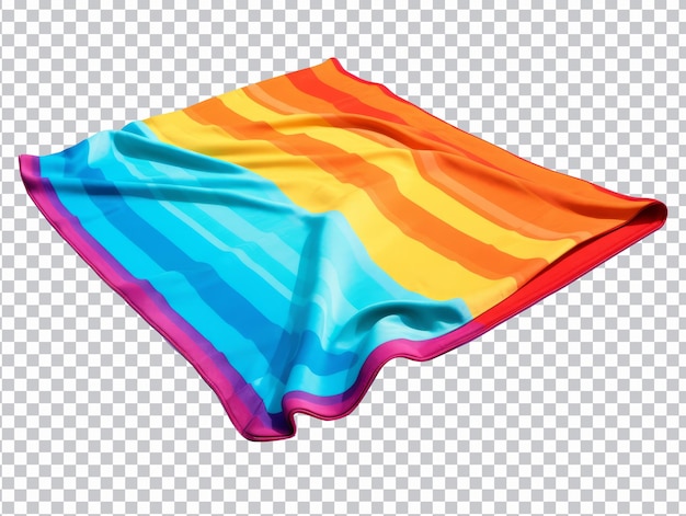 Colorful beach towel png