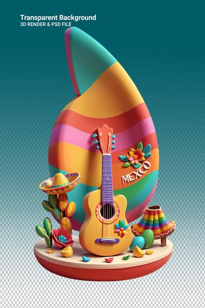 A colorful bottle of mexico is shown with a bottle of mexican mexican on it