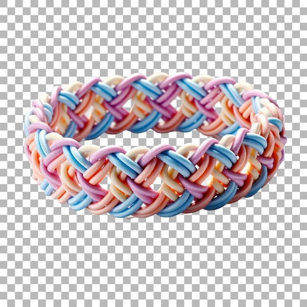 PSD colorful bracelet on transparent background