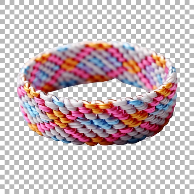 PSD colorful bracelet on transparent background