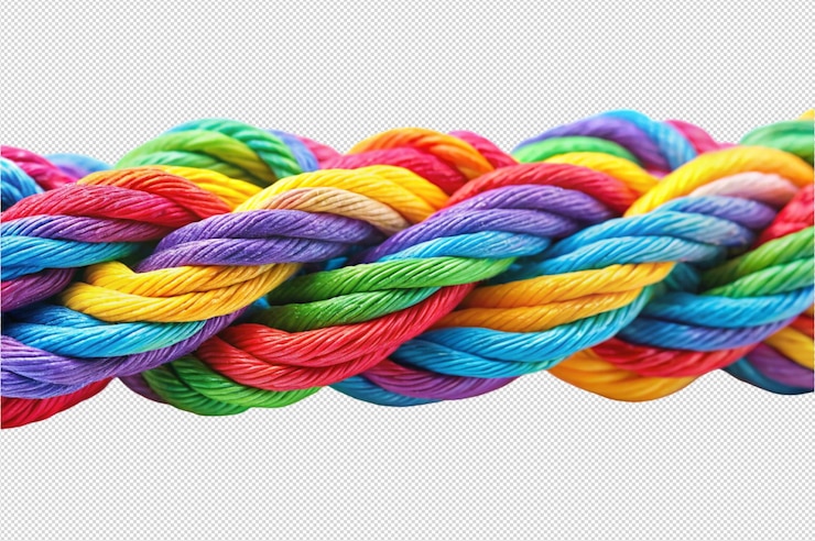 PSD colorful braided rope creations