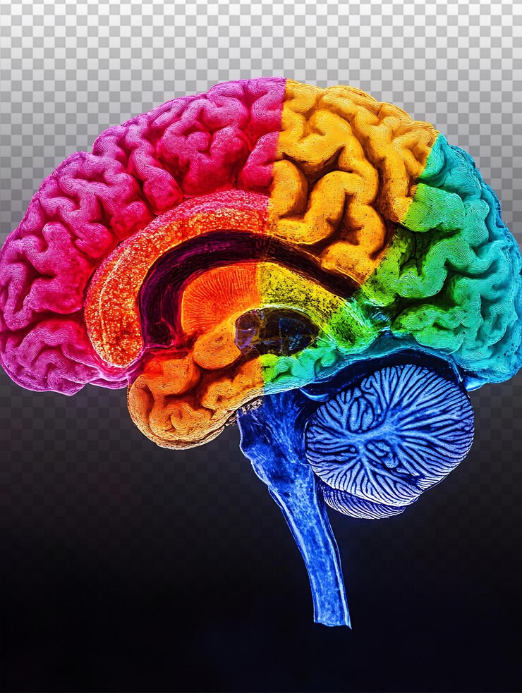 PSD colorful brain activation exploring neural pathways and functions