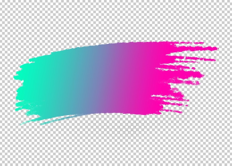 PSD a colorful brush stroke with a brush stroke.