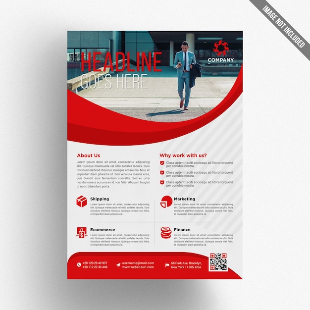 Colorful business brochure template