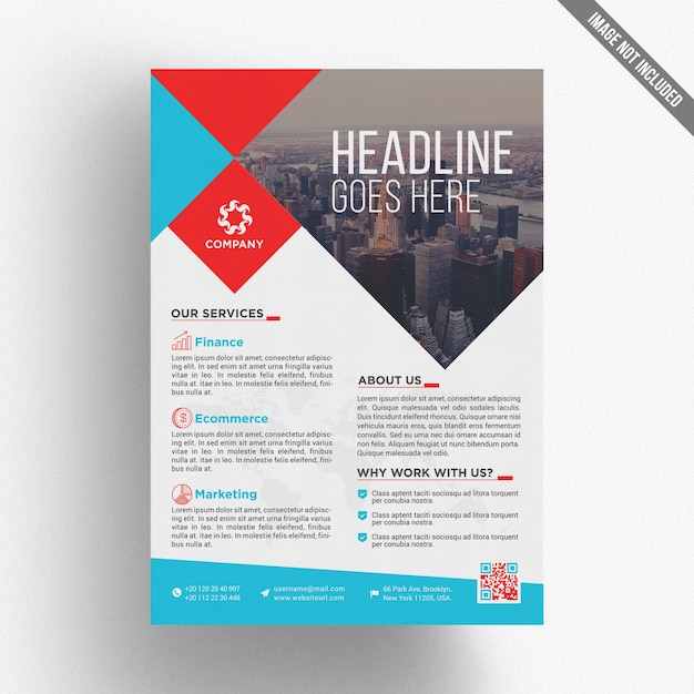 PSD colorful business brochure template