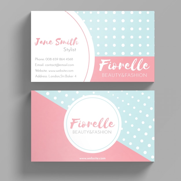 Colorful business card template