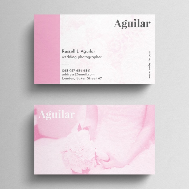 PSD colorful business card template