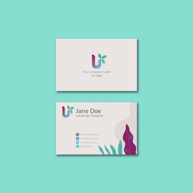 PSD colorful business concept template